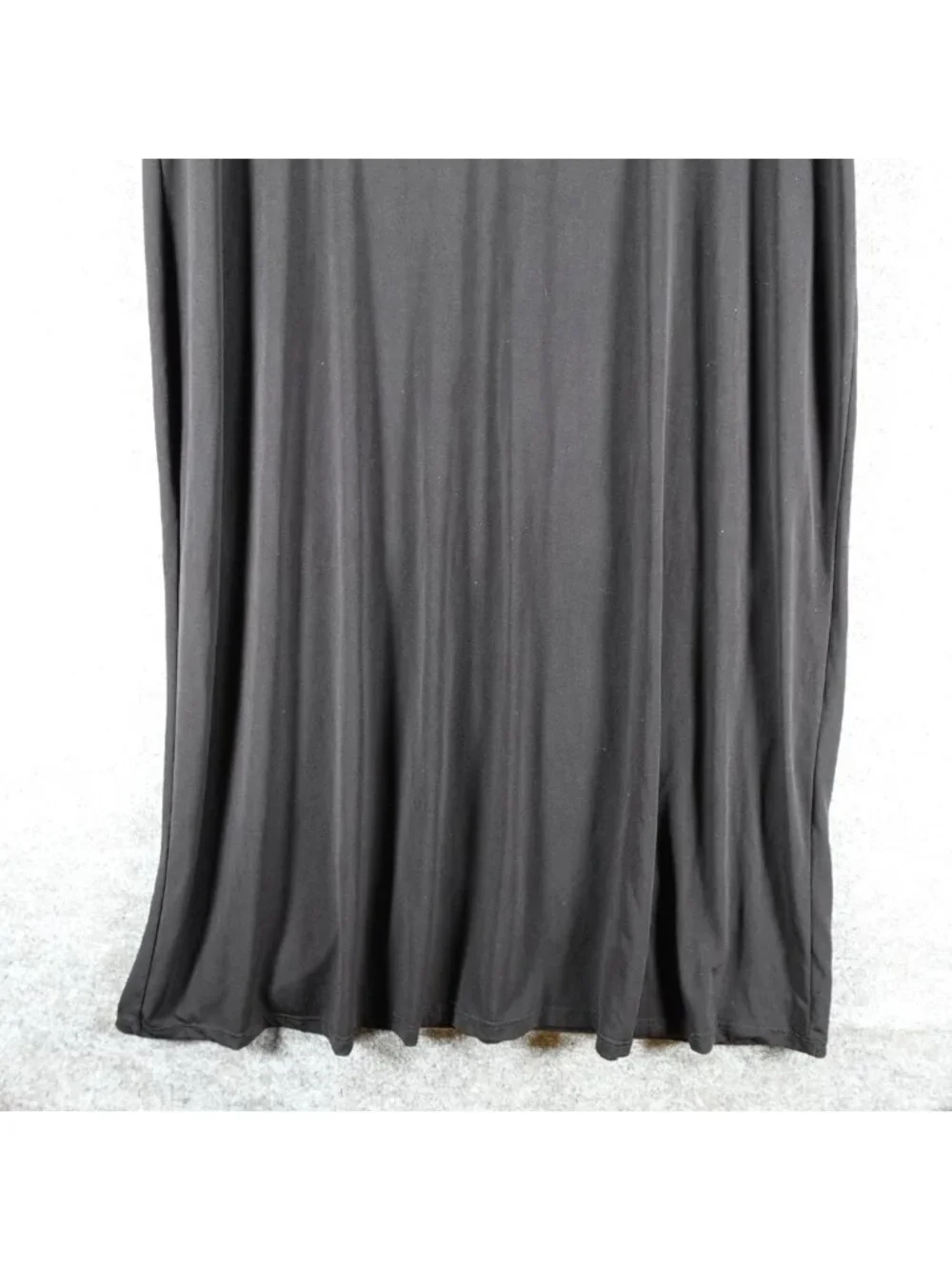 Collections ETC Maxi Skirt Womens XL R Black High-Waisted Jersey Stretch Pull On